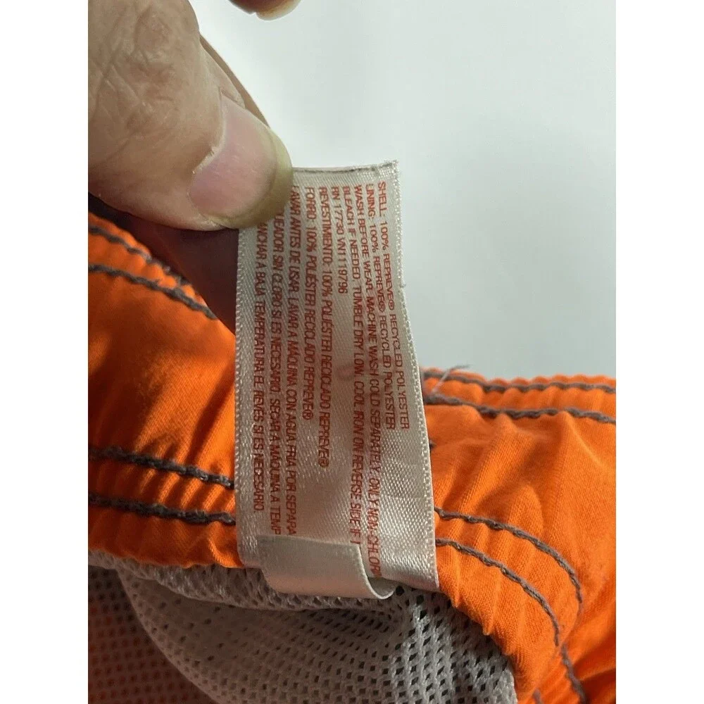 Cat & Jack Boys Swim Trunks Size XL (16) Blue Orange Gray Colorblock Board Shor